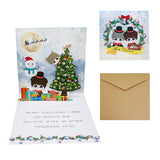 New creative three-dimensional greeting card Christmas gingerbread house ornament holiday greeting card