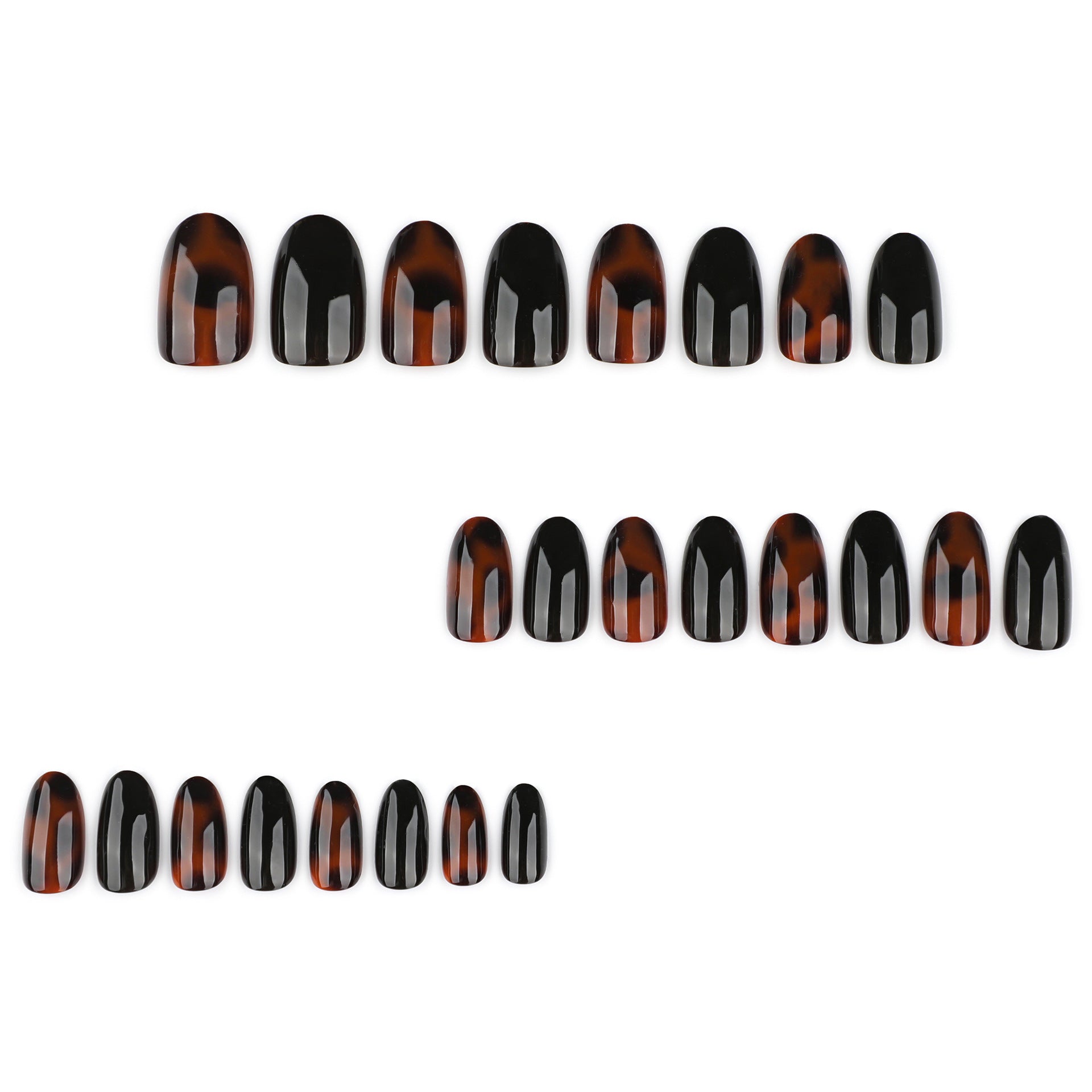 Classic Tortoiseshell Glossy Brown Press-On Nails