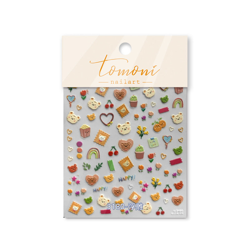 365nails: "Rainy Day Animal and Plant" – nail art stickers