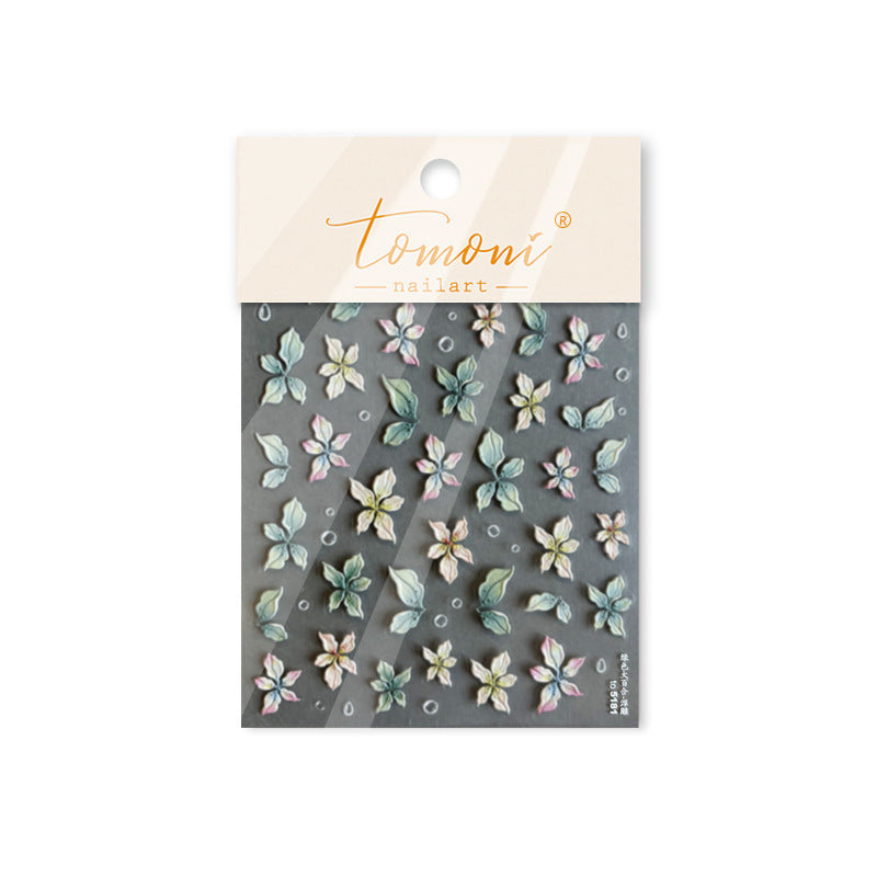 365nails: "Pastel Watercolor Lily" –Nail Art Stickers