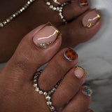 Wear nail and toenail pieces, flash diamond, flash manicure, toenail pieces, toenails