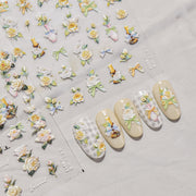 365nails: "Bouquet de roses vintage" –Autocollants pour ongles
