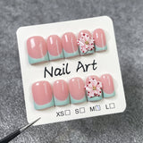 Mint Blossom Chic Series Press-On Nails