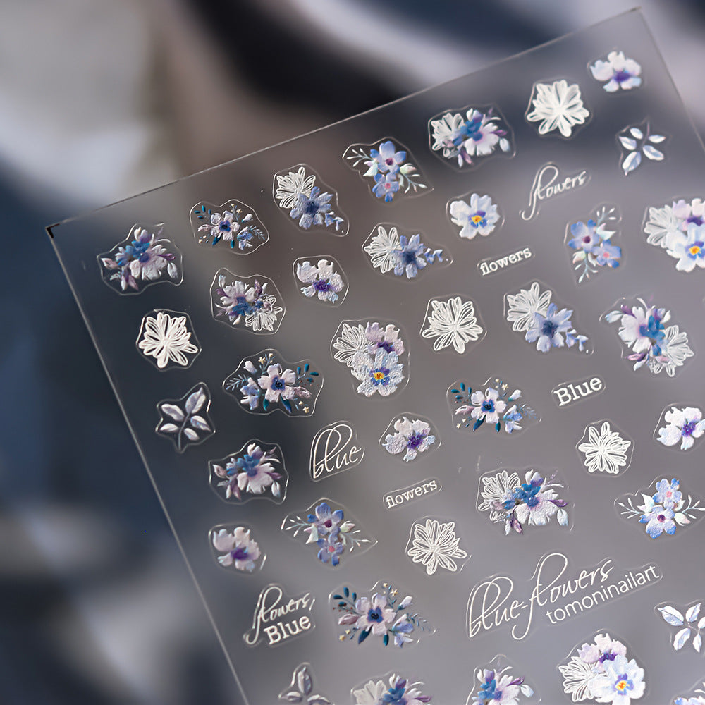 365nails: "Soft White Floral" – nail art stickers
