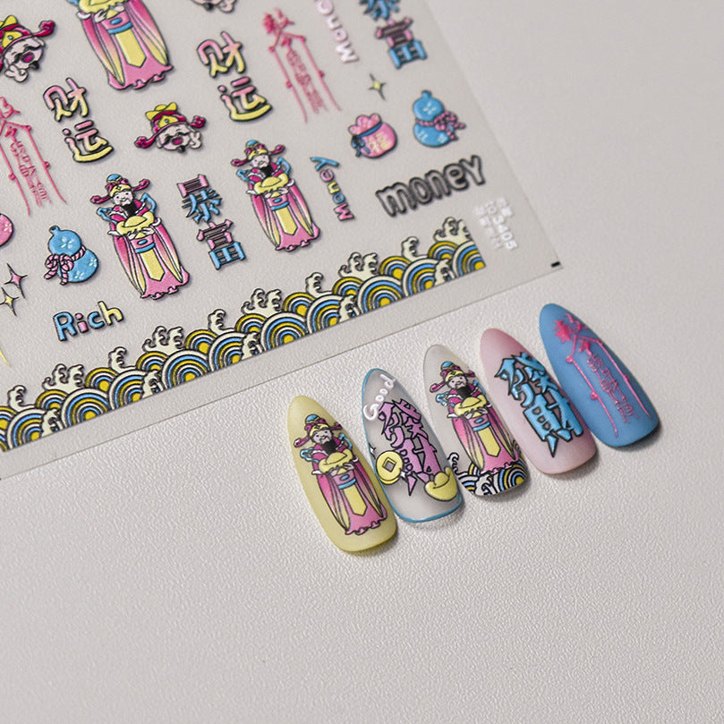 Dark Kawaii Plushies – Y2K Nail Art Set