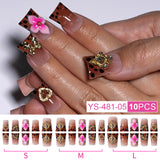 New duck bill nail wearing candy color lollipop duck bill shape  foreign trade hot nail press on nails