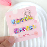 Cross-border cute children's manicure, mermaid fairy tale nail patch 12 pieces cardboard children wear armor