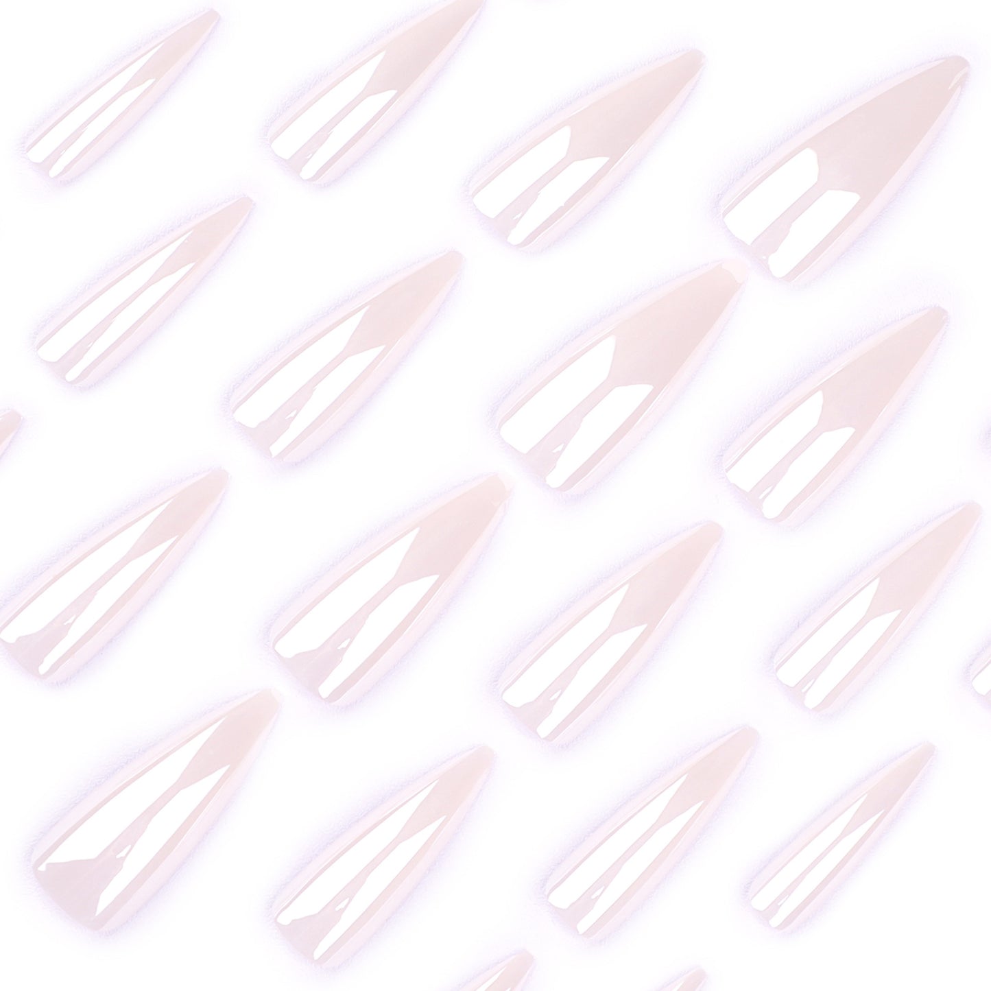 Factory direct sales press-on nails aurora solid color fake nail simple nail piece  hot-selling long-pointed nail piece｜365nails