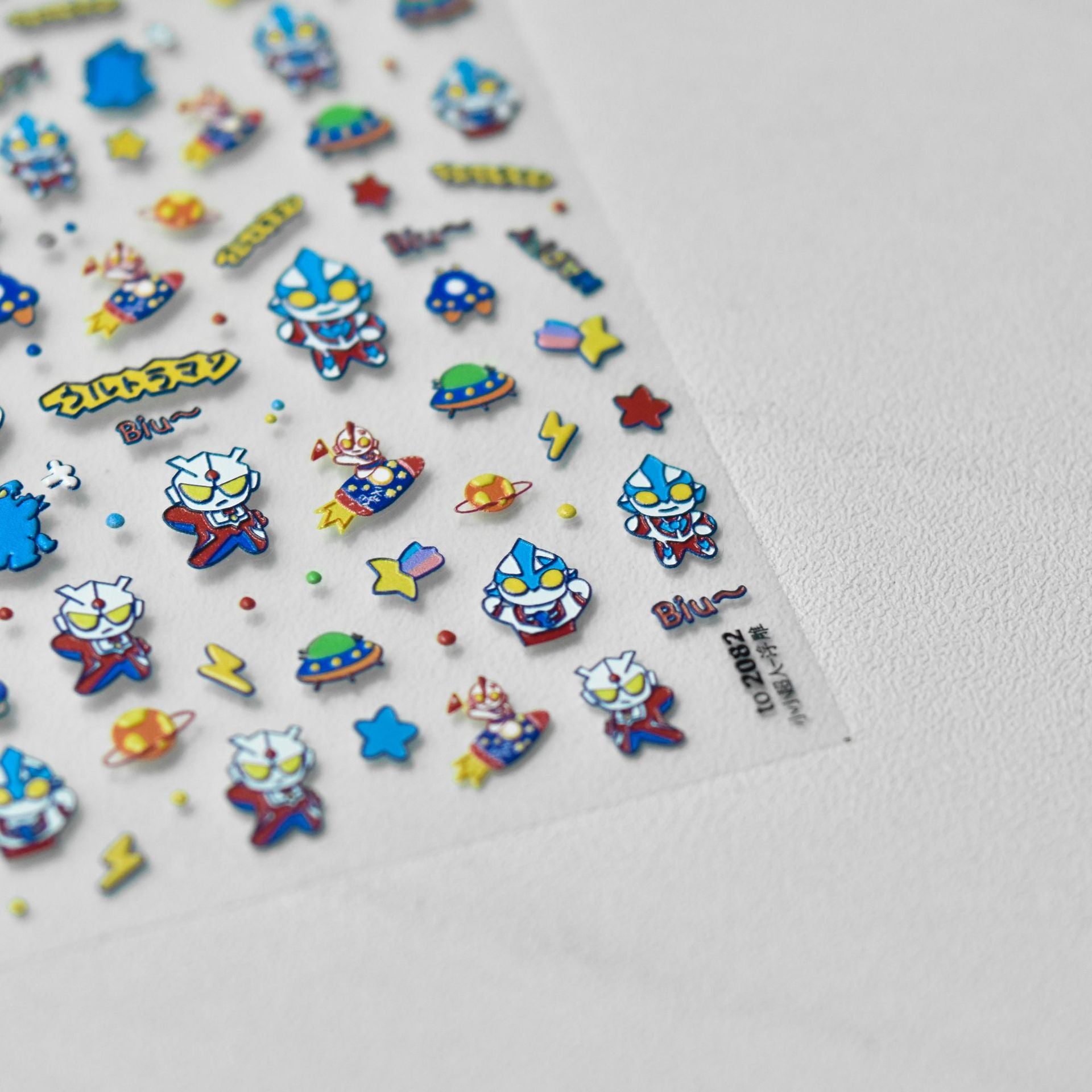 365nails: "chibi Ultraman space adventure" – Nail Art Stickers