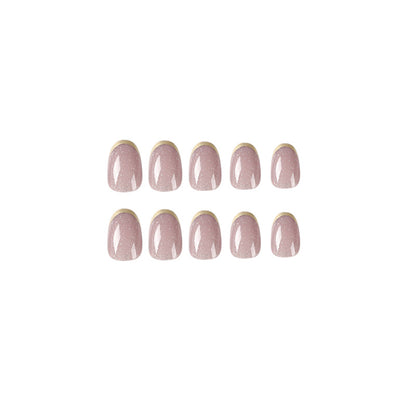 Wear nail short glitter French Phnom Penh Wear nail wholesale Finished nail piece wholesale Nail art Finished nails｜365nails