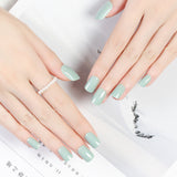 Classic Solid Color Short Nail Set