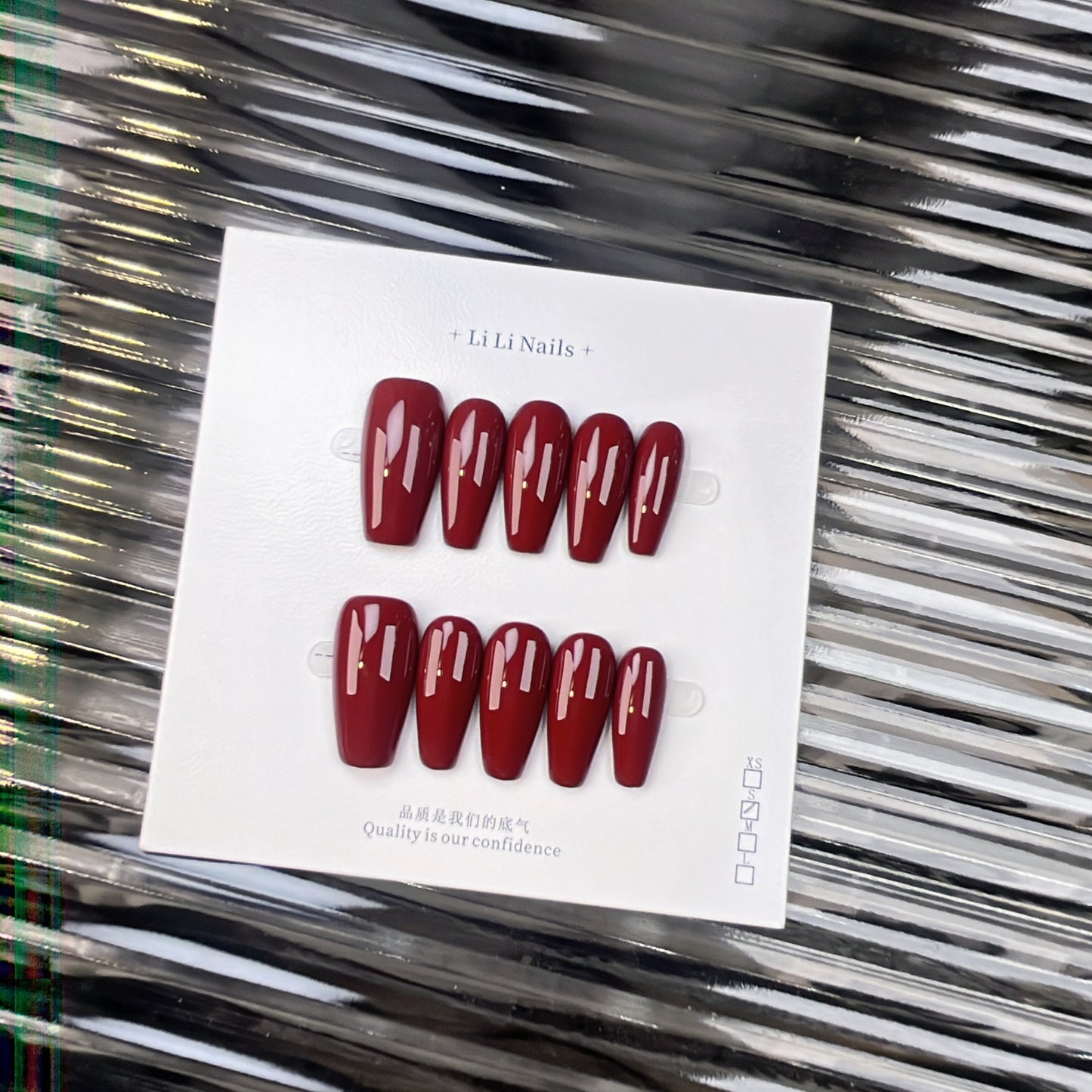 The Essential Solids | Long Coffin ｜Handmade Press-on Nails