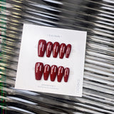 The Essential Solids | Long Coffin ｜Handmade Press-on Nails