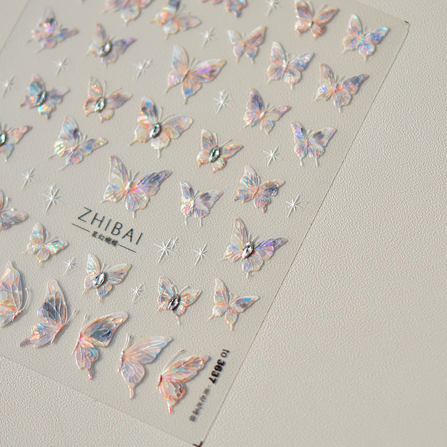 365nails: "Holographic Crystal Butterfly" – Nail Art Stickers