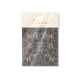 Leopard Print & Bow Nail Stickers – Cute Animal Print Collection