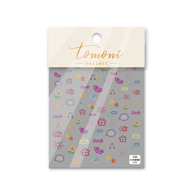 Cute Abstract Lines – Playful Nail Art Accent Set