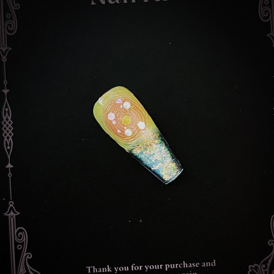 Title Twilight Oil-Paint | Luminous Art Series Press-On Nails