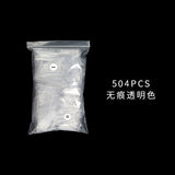 Nail Tips Explosive nail pads 504 pcs bag boxed extended flat head transparent patch manicure XXL semi-sticker denim fake nails wholesale