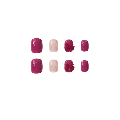 Polvo dorado fresa, lazo, uñas postizas, acabado, parche para uñas, parche para uñas, parche para uñas extraíble, venta de fábrica | 365nails