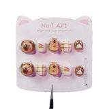 Kapibara Dessert Cute Kids Press On Nails Set