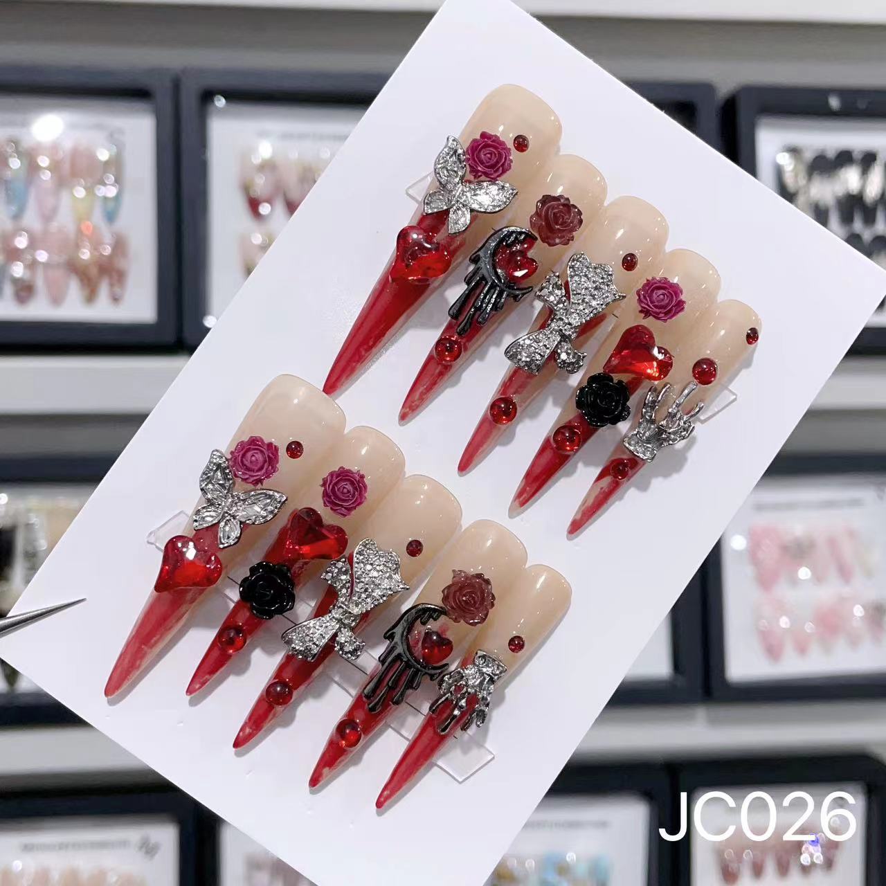 Extra Long 5.5cm Stiletto Press-On Nails Collection | Dozens of Styles | Reusable & Ready to Wear