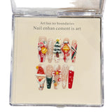 Festive Santa Candy Christmas Winter Nails