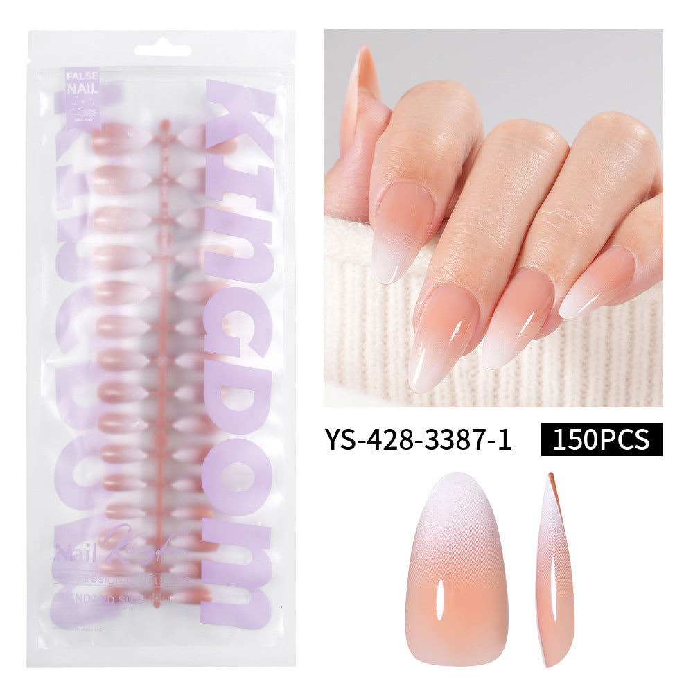Pointes d'ongles classiques French — faux ongles press-on, 150 pièces préfabriquées (MOQ=3)
