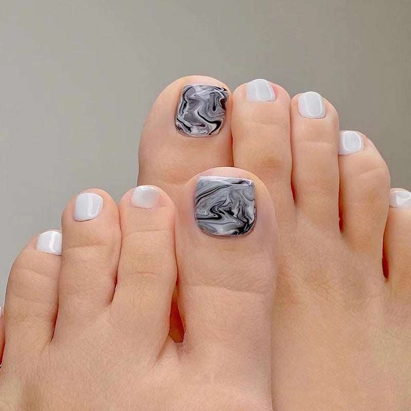 可穿戴趾甲貼 甲貼 可移除 美白 假趾甲 成品 批發｜365nails