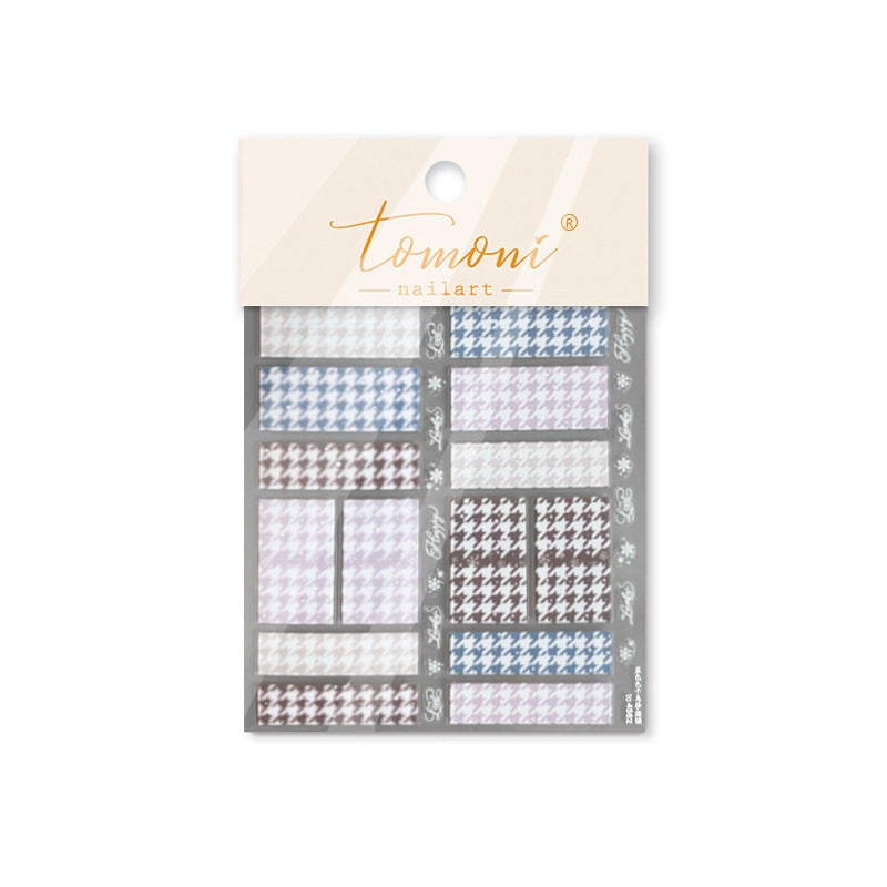 365nails: "Houndstooth Pattern" – nail art stickers