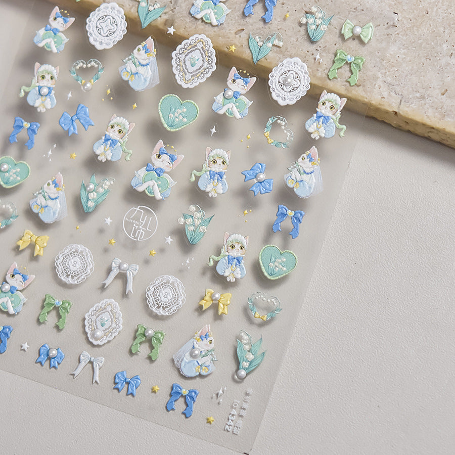 365nails: "Lolita Cat Doll" – nail art stickers