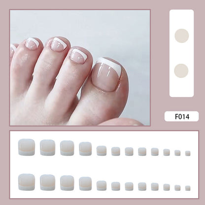 Unhas postiças com acabamento em unhas postiças Unhas postiças removíveis com acabamento em unhas postiças dos pés Unhas dos pés ｜365nails