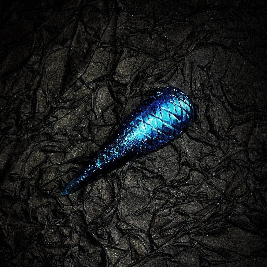 [Space Breaking] Three-dimensional modeling Ao Run animation derivative A-stream hemp quicksand blue press on nail