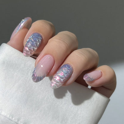 Hot-selling French press on nails pads wholesale in Europe and America 3D short almond-shaped nail pads Wearable fake nails｜365nails