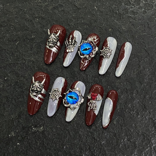Pure handmade press on nails   nail art fake nails beauty | 365nails