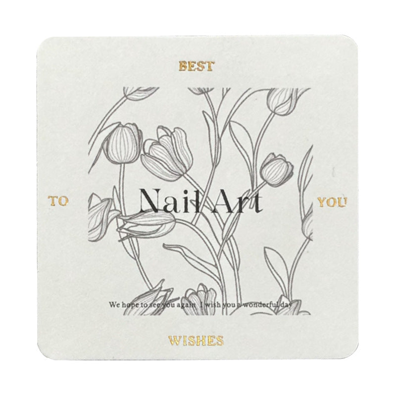 Press-On Nails Instruction Card  75MM High Quality Mijian Card (MOQ:50 pieces)