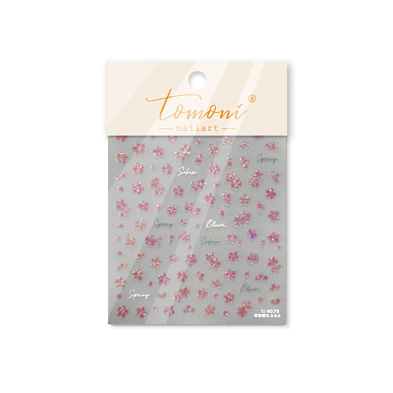 365nails: "Holographic Sakura Cherry Blossom" – Adesivos para Unhas