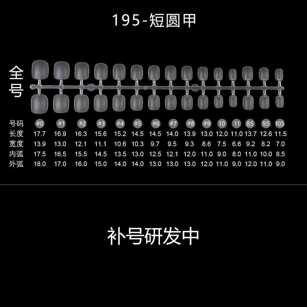 Nail Tips Transparent nail piece wholesale 30 pieces, full number, light and thin, full sticker, trapezoidal non-marking, wear-free patch, frosted nail piece