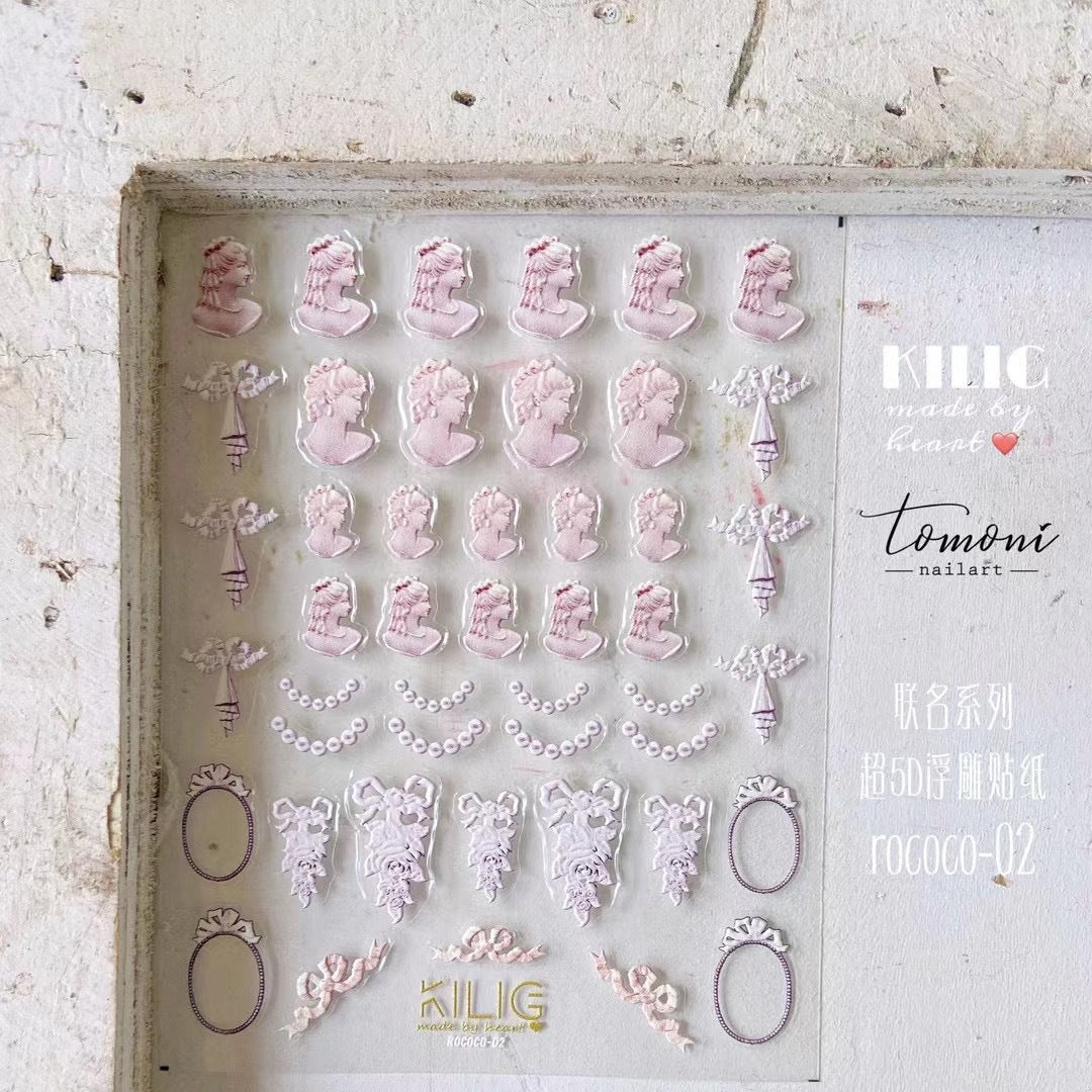 365nails: "Classical Sculpture Cameo" – nail art stickers