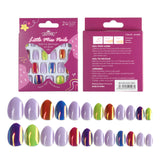 Kids press-on nails Color safety and environmental protection patch Glossy phosphorescent nail