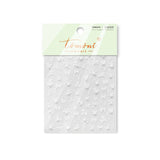 Embossed Bow Nail Stickers – Red & Metallic Pearl Set