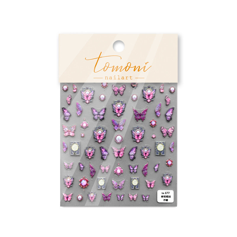 365nails: "Purple Butterfly Crystal Gemstone" – nail art stickers