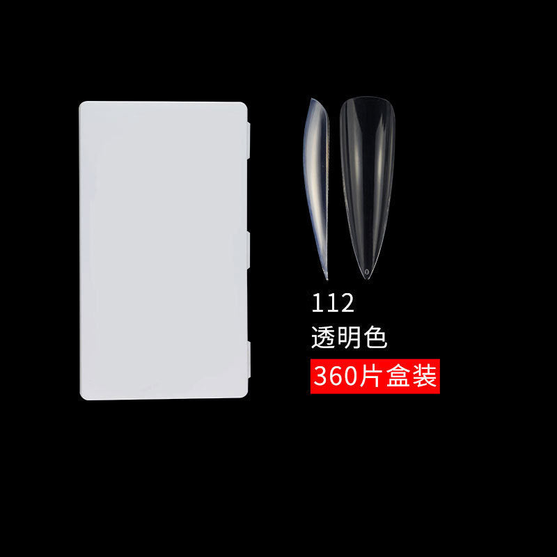 透明穿戴甲 單片 XL 360片 盒裝 輕薄 全貼 芭蕾形 延長 水滴甲片 (MOQ=3)