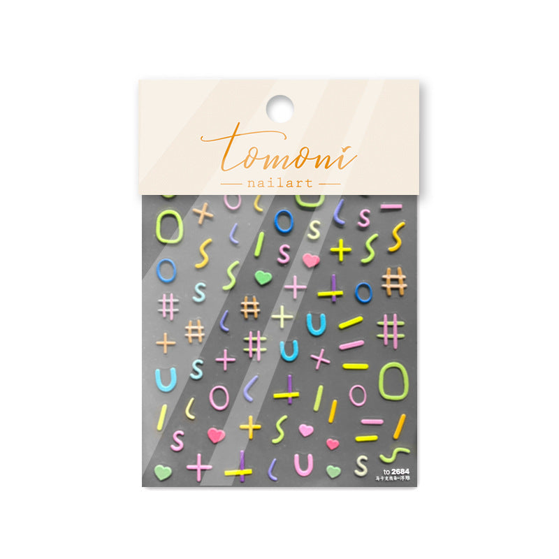 365nails: "Cute Line" – Nail Art Stickers