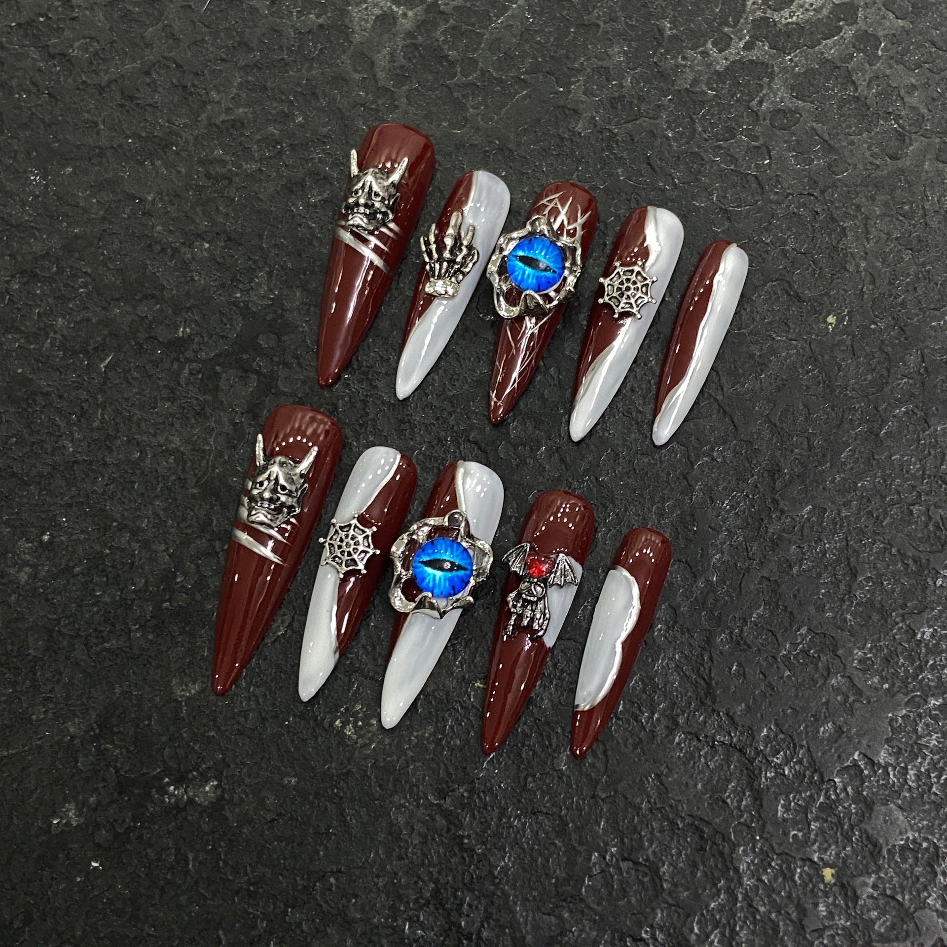 Pure handmade press on nails   nail art fake nails beauty | 365nails