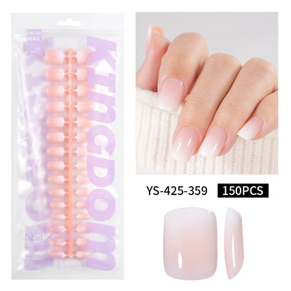 Nail Tips Europe and the United States  gradual change press on nails, simple water drop nail spray removable fake nail 150 pieces prefabricated nail