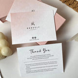Minimalist Thank‑You Card – English Gratitude Insert for Small Business Packaging