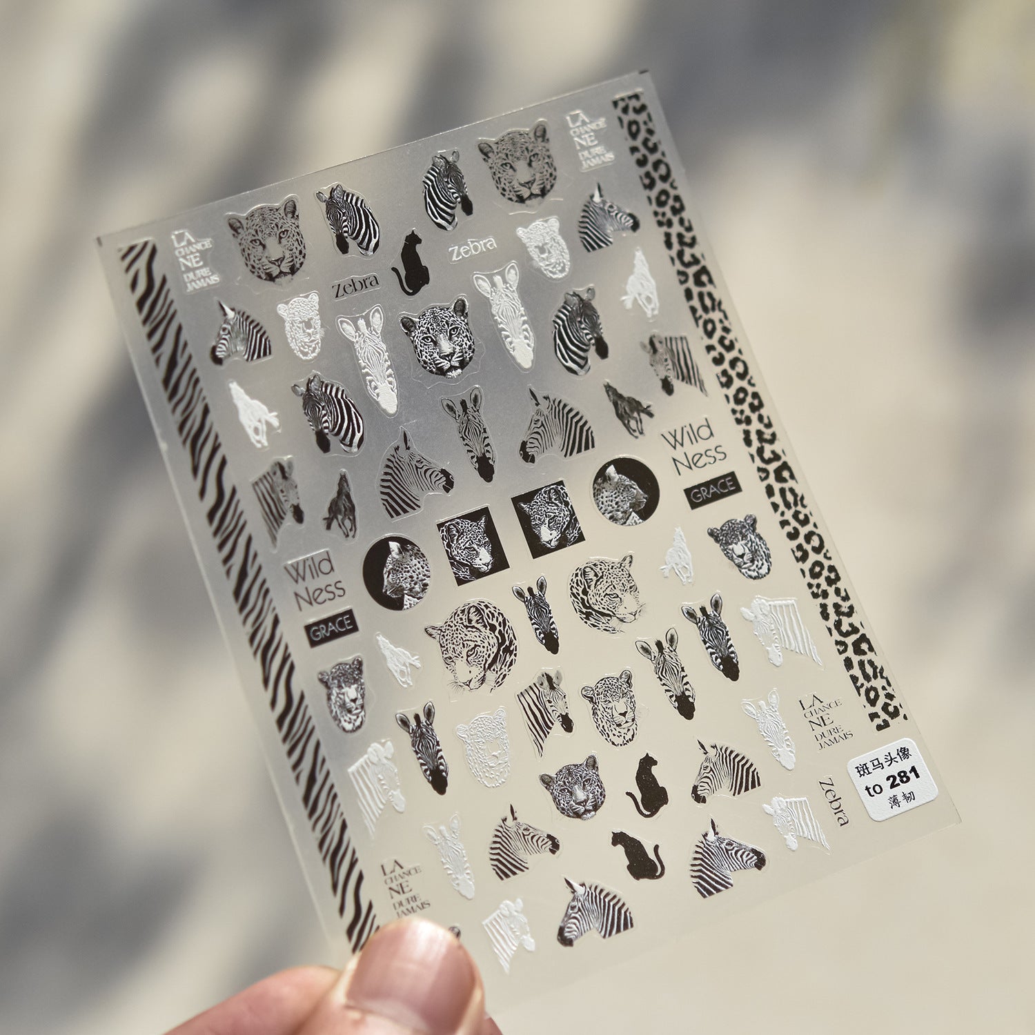 Moschino Big Head Teddy Bear: "Luxury Teddy Crew" – 5D Embossed Nail Sticker