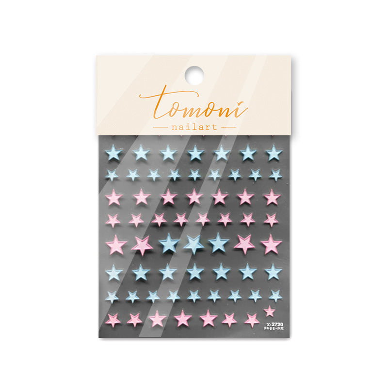 365nails：粉彩星空 美甲貼紙