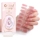 Semi-Cured Gel Nail Strips 3D Foil Shine Glam Emboss Effect (MOQ=3)