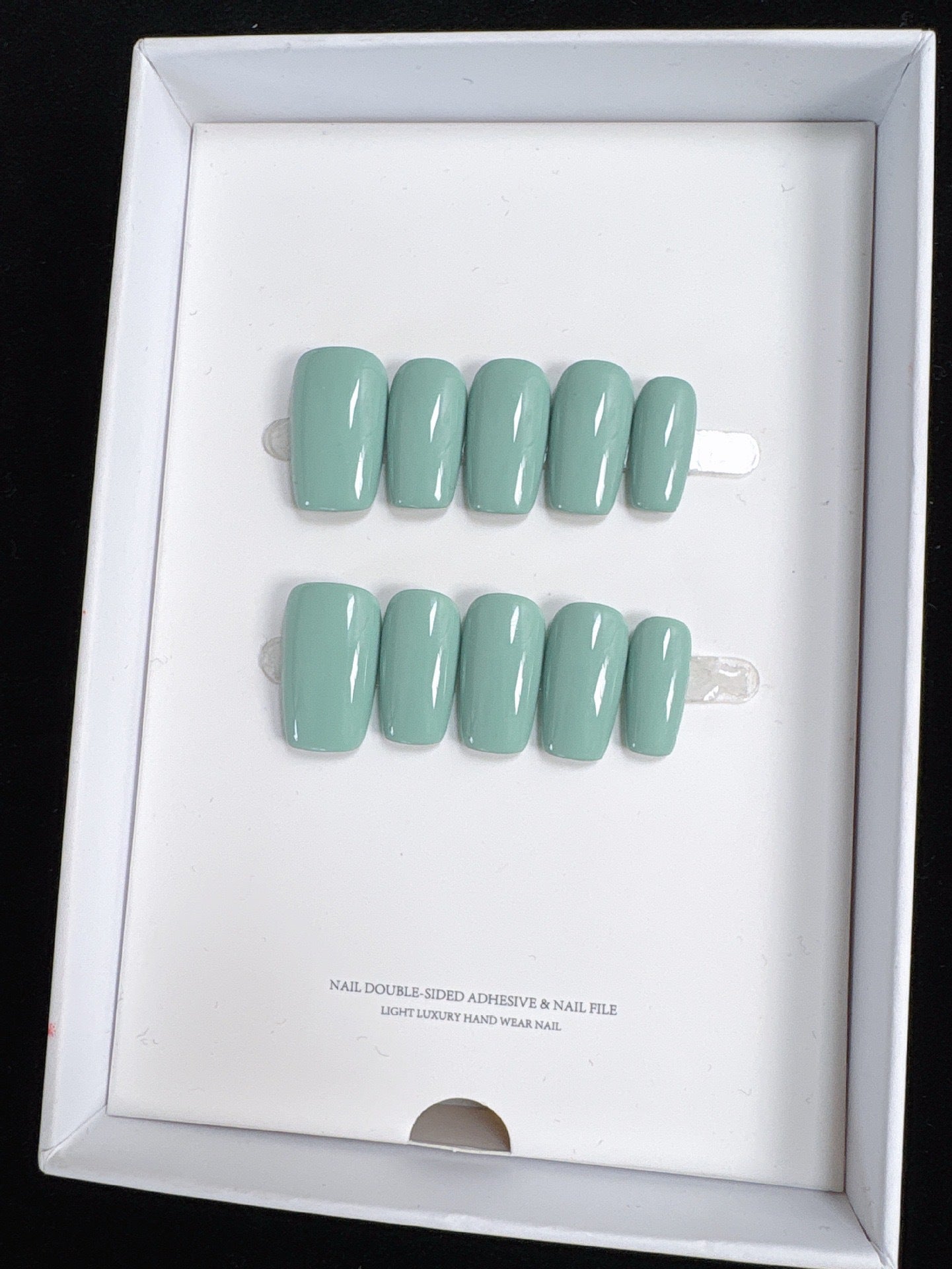 The Essential Solids | Short Medium Square | Handmade Press-on Nails